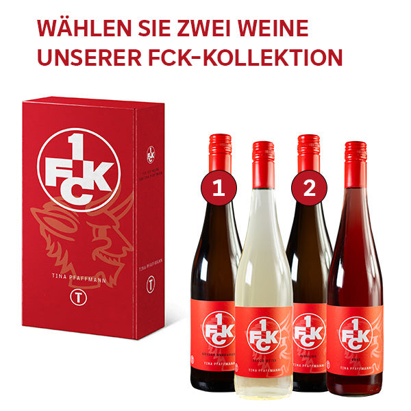 FCK-Geschenkkartons, je 2 Flaschen (Staffelung je 50 Kartons)