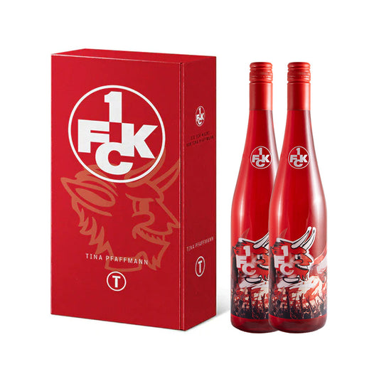 Zweierset - FCK Sonderedition Cuvée Weißer Burgunder Chardonnay im Geschenkkarton